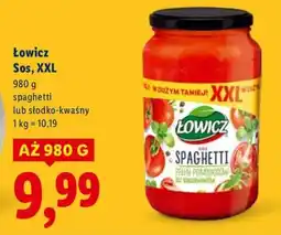 Lidl Sos XXL słodko-kwaśny Łowicz oferta