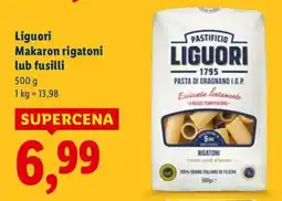 Lidl Makaron rigatoni Liguori oferta