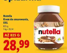 Lidl Krem do smarowania XXL Nutella oferta