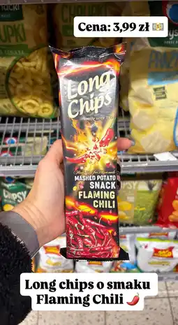Intermarche Chipsy Long Chips Mashed Potato Snack Flaming Chili oferta