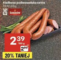 Delikatesy Centrum Kiełbasa podwawelska extra SOKOŁÓW oferta