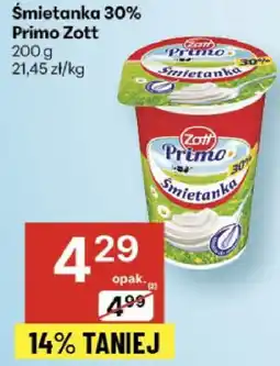 Delikatesy Centrum Śmietanka 30% Primo Zott oferta