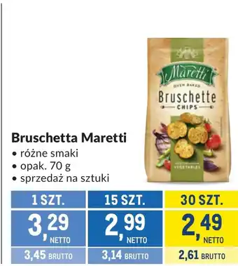Makro Bruschetta Maretti oferta
