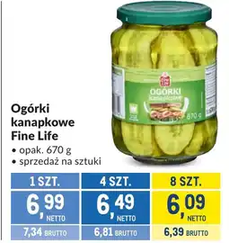 Makro Ogórki Fine life oferta