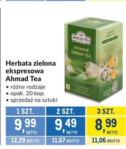 Makro Herbata zielona Ahmad tea oferta