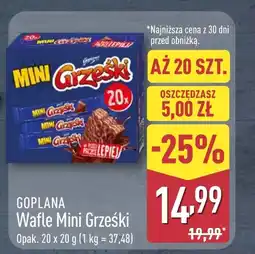 ALDI Wafle Grześki oferta