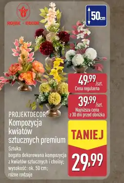ALDI Sztuczna kompozycja kwiatów Projektdecor oferta