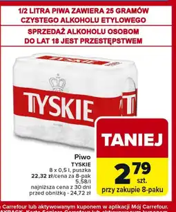 Carrefour Piwo Tyskie oferta