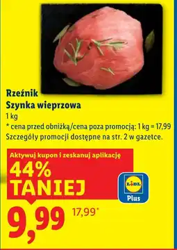 Lidl Szynka Rzeźnik oferta