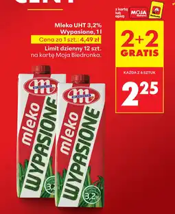 Biedronka Mleko Mlekovita oferta