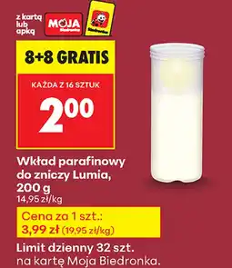 Biedronka Wkład parafinowy Lumia oferta