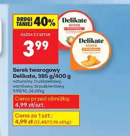 Biedronka Serek twarogowy Delikate oferta