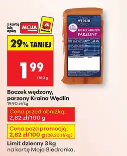 Biedronka Boczek wędzony Kraina Wędlin oferta