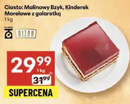 Delikatesy Centrum Ciasto Malinowy Bzyk, Kinderek Morelowe z galaretką Bizoti oferta