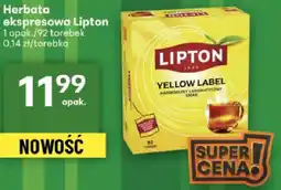 Delikatesy Centrum Herbata ekspresowa Lipton Yellow Label 92 torebki 0,14zł/torebka oferta