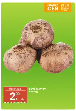 Biedronka Burak czerwony na wagę Biedronka oferta