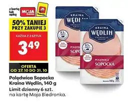 Biedronka Polędwica Sopocka Kraina Mięs 140 g oferta