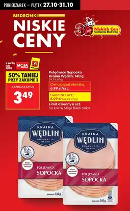 Biedronka Polędwica sopocka Kraina Wędlin 140g oferta