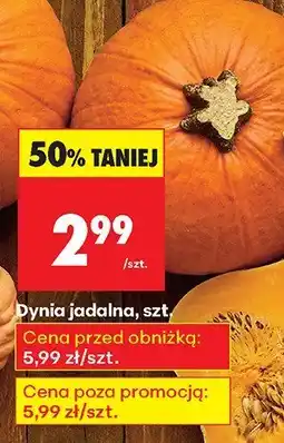 Biedronka Dynia jadalna 1 szt. Biedronka oferta