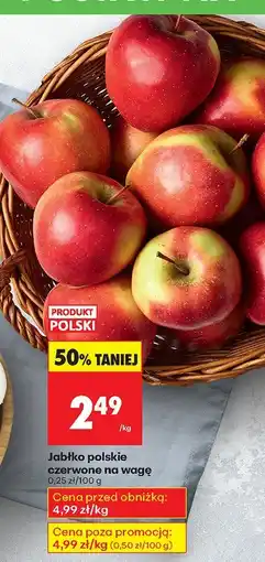 Biedronka Jabłko polskie czerwone na wagę Biedronka oferta