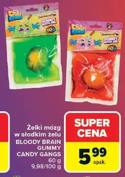 Carrefour Żelki mózg w słodkim żelu BLOODY BRAIN GUMMY CANDY GANGS oferta