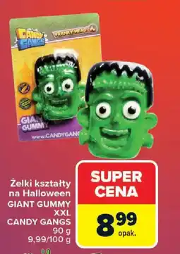 Carrefour Żelki kształty na Halloween GIANT GUMMY XXL CANDY GANGS oferta