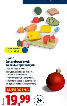 Lidl Zestaw warzyw drewniany Lupilu oferta