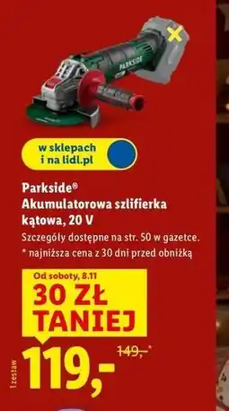 Lidl Szlifierka katowa Parkside oferta