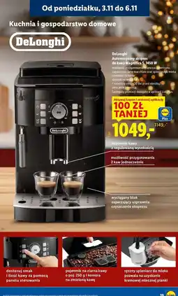 Lidl Ekspres ciśnieniowy magnifica s ecam 12.123.b De'longhi oferta