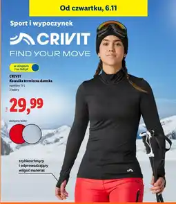 Lidl Koszulka termiczna damska s-l Crivit oferta