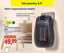 Lidl Termowentylator ścienny 600 w Tronic oferta