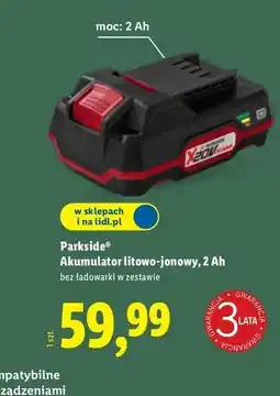 Lidl Akumulator litowo-jonowy 2ah Parkside oferta