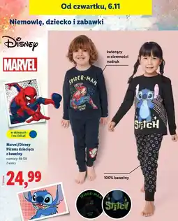 Lidl Piżama dziewczęca spider-man 98-128 cm oferta