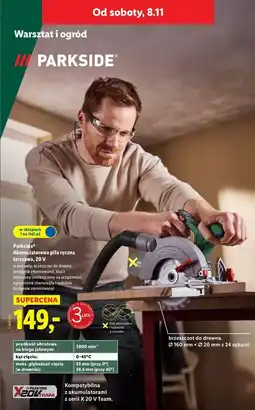 Lidl Akumulatorowa piła ręczna Parkside oferta