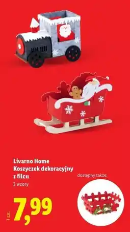 Lidl Koszyczek dekoracyjny z filcu Livarno Home oferta