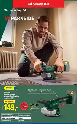 Lidl Przyssawka wibrująca do płytek 20 v Parkside oferta