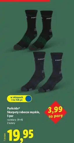 Lidl Skarpetki robocze 39-46 Parkside oferta
