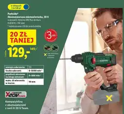 Lidl Młotowiertarka akumulatorowa 20 v Parkside oferta