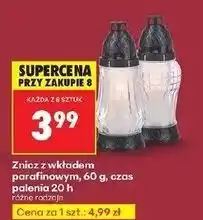 Biedronka Znicz z wkładem parafinowym 60 g 20h oferta