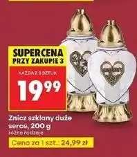 Biedronka Znicz duże serce 200 g oferta