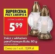 Biedronka Znicz kula z wkładem parafinowym 80 g oferta
