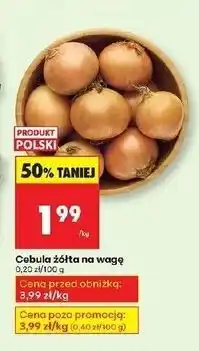 Biedronka Cebula żółta polska oferta