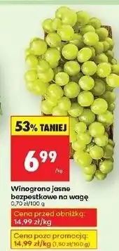 Biedronka Winogrona jasne oferta