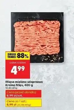 Biedronka Mięso mielone z karkówki wieprzowej Kraina Mięs oferta