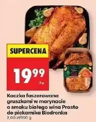 Biedronka Kaczka z gruszkami o smaku białego wina Biedronka Prosto Do Piekarnika oferta