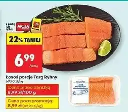 Biedronka Łosoś atlantycki porcje Pomorski Targ Rybny oferta