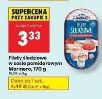 Biedronka Filety śledziowe w sosie pomidorowym Marinero oferta