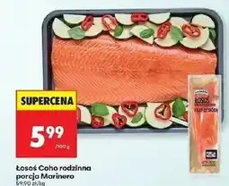 Biedronka Łosoś pacyficzny filet ze skórą Marinero oferta