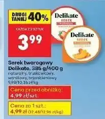Biedronka Serek twarogowy naturalny Delikate oferta