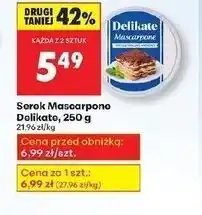 Biedronka Serek mascarpone Delikate oferta